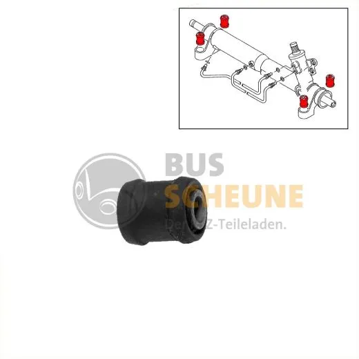 VW Bus T4 Lenkgetriebelager bis Fgst.-Nr.: 70-P-004342 - 8 mm