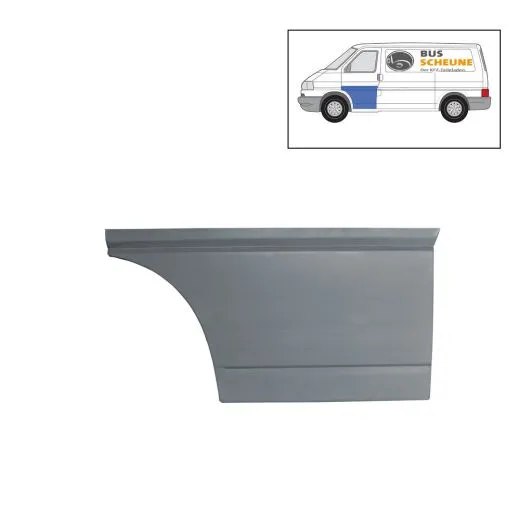 VW Bus T4 Reparaturblech Fahrertür außen unten hohe Ausf.