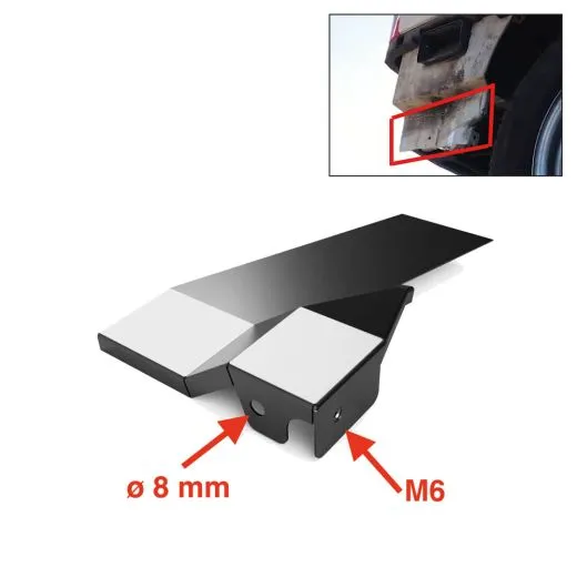 VW Bus T4 Reparaturblech Stoßstangenhalter hinten links