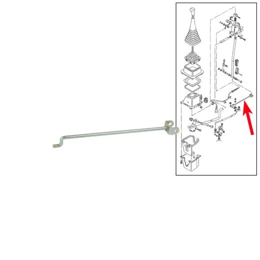 VW Bus T4 Schaltstange hinten 2,5 TDI