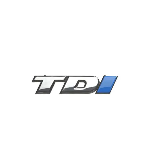 VW Bus T4 Schriftzug "TDI" für den Kühlergrill chrom / blau