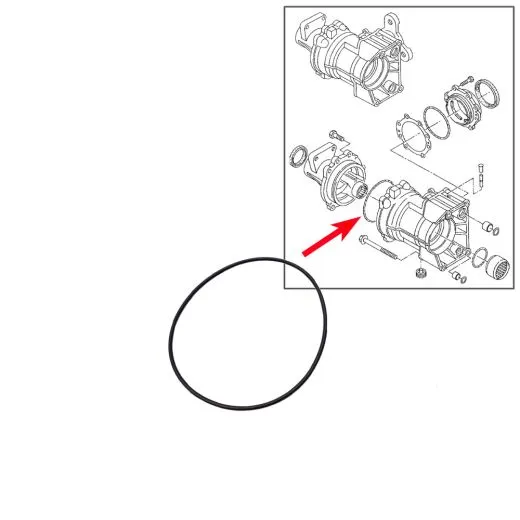 VW Bus T4 Syncro Runddichtring für Kegeltriebgehäuse