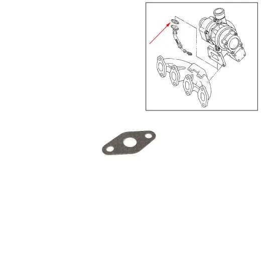 VW Bus T4 T5 Dichtung für Ölrücklaufleitung Turbolader 2.5 TDI AXG AHY