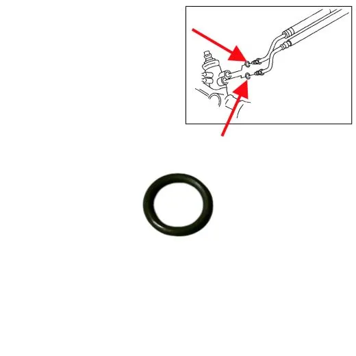 VW Bus T4 T5 T6 Runddichtring für Rücklaufschlauch Servolenkgetriebe