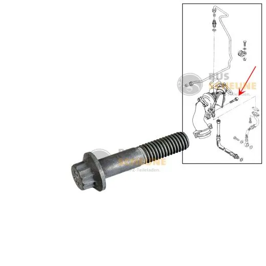 VW Bus T4 Turboladerschraube 10x46 für 1,9 TD ABL - 4 Stück