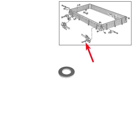 VW Bus T4 Unterlegscheibe für Linsensenkschraube Verschluss Ladeklappe