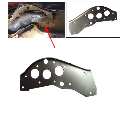 VW Bus T4 Verstärkungsblech Stoßdämpferaufnahme hinten rechts gelocht