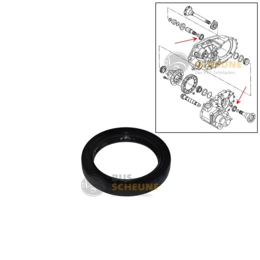 VW Bus T4 Wellendichtring für Getriebe (Ausgang) 45x65x9 mm