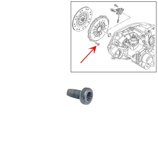 VW Bus T4 Zylinderschraube für Kupplungssatz 2,4 2,5 TDI ACV