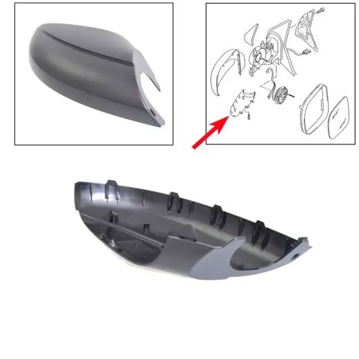 VW Bus T5 Blende / Abdeckung für Außenspiegel links unten Face-Lift