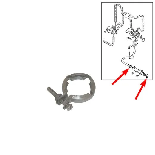 VW Bus T5 Schelle für AGR-Ventil / Unterdruckanlage 2,5 TDI