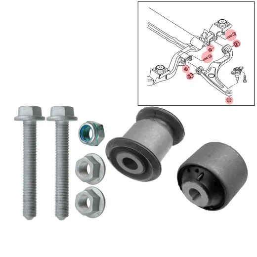 VW Bus T5 T6 Querlenkerbuchsen & Schrauben von Lemförder