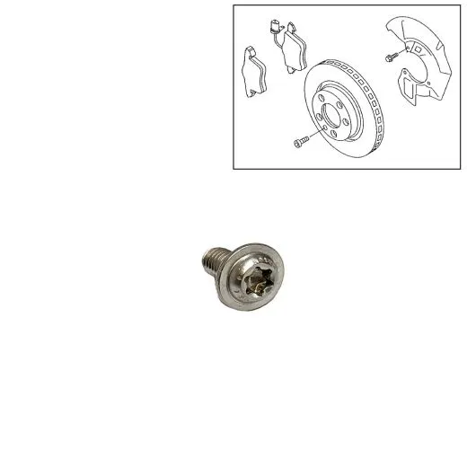 VW Bus T5 T6 Schraube für Bremsstaubblech / Spritzblech vo. oder hi.