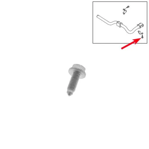 VW Bus T5 T6 Sechskantschraube für Schelle Stabilisatorlager hinten außen