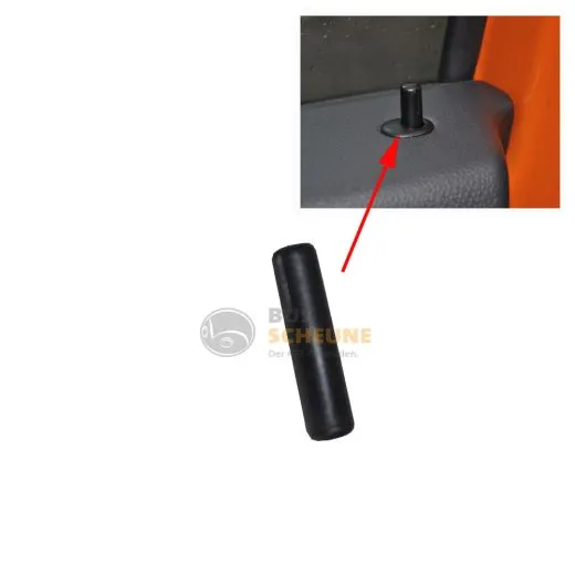 VW Bus T5 Türknopf / Türpin schwarz - 1 Stück geschraubt