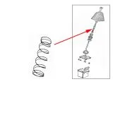 VW Bus T3 Druckfeder unten f�r Schalthebel