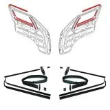 VW Bus T3 Trschachtdichtungen komplett li. & re.