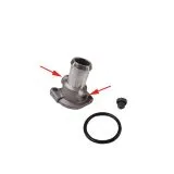 VW Bus T3 K�hlmittelflansch f�r 2 Schraubsensoren 1,6 D TD