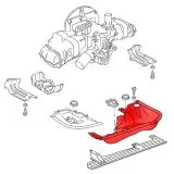 VW Bus T3 Motorabdeckblech hinten rechts 1,6 LBX