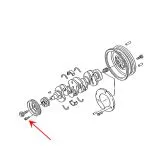 VW Bus T4 T5 Zylinderbundschraube fr Kupplung WaPu Kurbelwelle