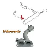 VW Bus T3 Abgasrohr links 1,9 DF DG GW CV