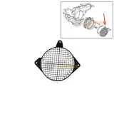 VW Bus T2b T3 Schutzgitter für Motorgebläse