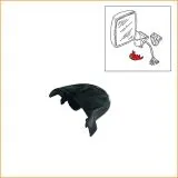 VW Bus T3 Abdeckkappe für elektr. Außenspiegel schwarz