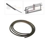 VW Bus T3 Bürstenprofil für Schiebefenster Seitenscheibe