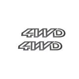 VW Bus T3 Folienschriftzug "4WD" - 2 Stück in versch. Farben