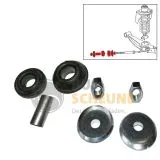 VW Bus T3 Gummipuffer mit Teller & Muttern für Zugstrebe