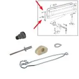 VW Bus T3 Reparatursatz für Motorklappe