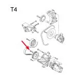 VW Bus T3 T4 Innensechskantschraube & Federscheibe für Servopumpe / Armlehne