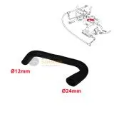 VW Bus T3 Wasserschlauch zw. Vergaser und Wasserrohr 1,9 WBX