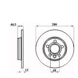 VW Bus T4 Bremsscheiben hinten - 2 Stück von Zimmermann