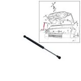 VW Bus T4 Gasdruckfeder für Motorhaube 2,5 TDI AXG AHY ab 05/98