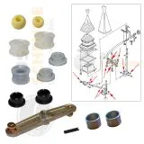 VW Bus T4 Reparatursatz Schaltstange inkl. Umlenkhebel nicht TDI