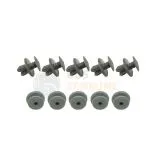 VW Bus T4 T5 Verkleidungsclips in grau - 10 Stück