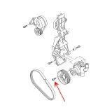 VW Bus T4 T5 Zylinderbundschraube für Kupplung WaPu Kurbelwelle
