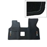 VW Bus T4 Textilfußmatte schwarz mit Logo