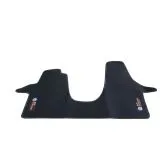 VW Bus T5 Textilfußmatte schwarz passgenau mit Logo