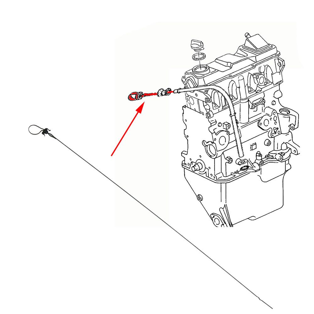 VW Bus T2 T3 Ölpeilstab / Ölmessstab 068115611N Ersatzteile günstig kaufen