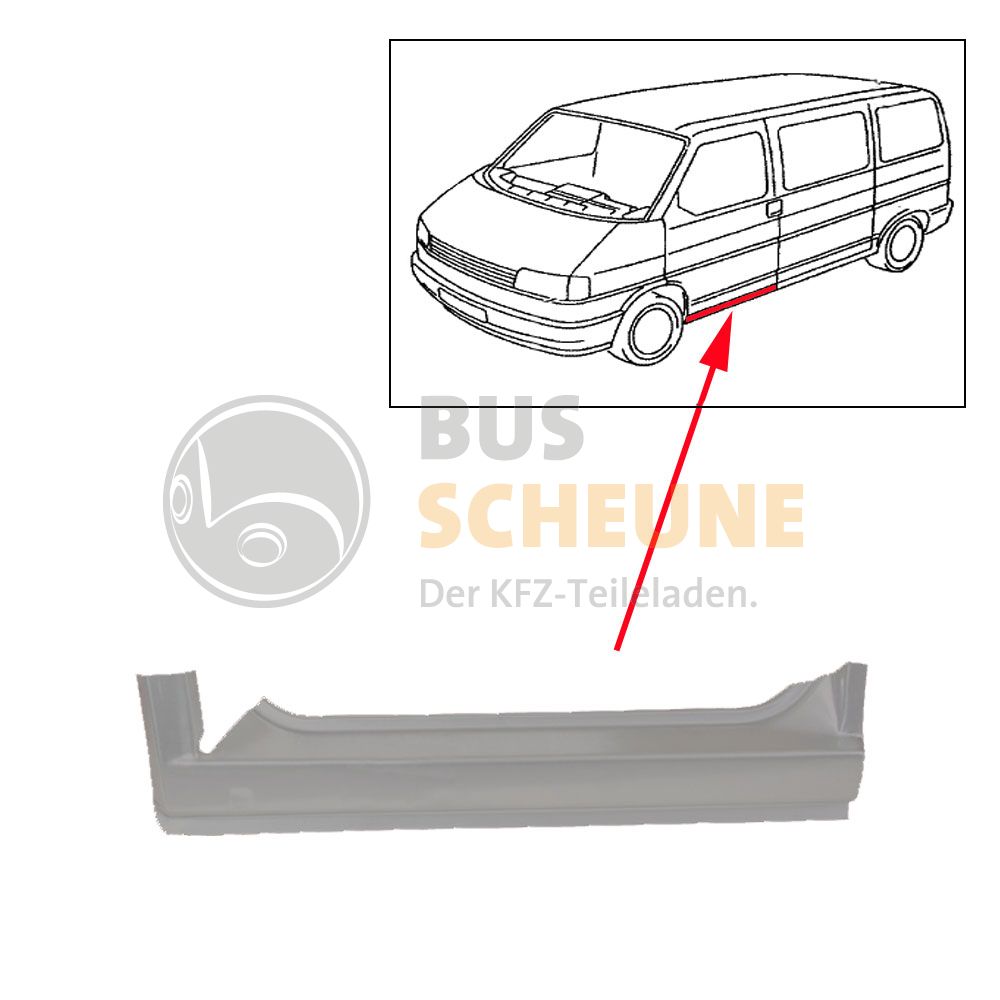 VW Bus T4 Schweller / Einstiegsblech links 701809839B Reparaturblech  Ersatzteile günstig kaufen