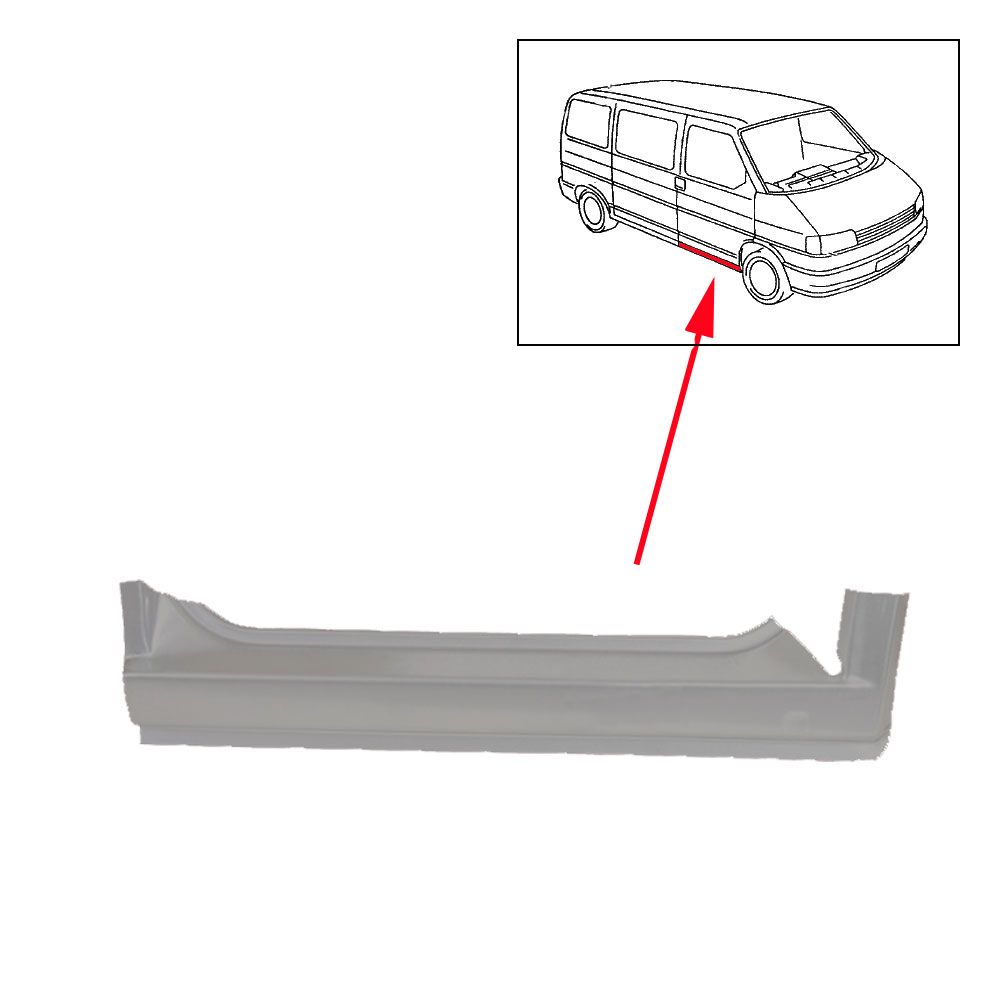 VW Bus T4 Schweller / Einstiegsblech rechts Reparaturblech Ersatzteile  günstig kaufen