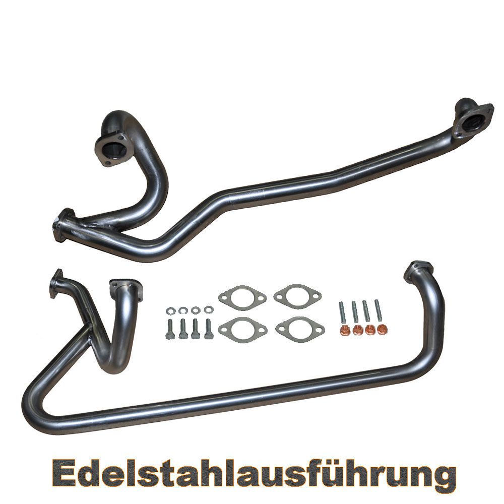 VW Bus T2 T3 Krümmerrohrgeweih Set Edelstahl WBX 025251171AD Ersatzteile  günstig kaufen