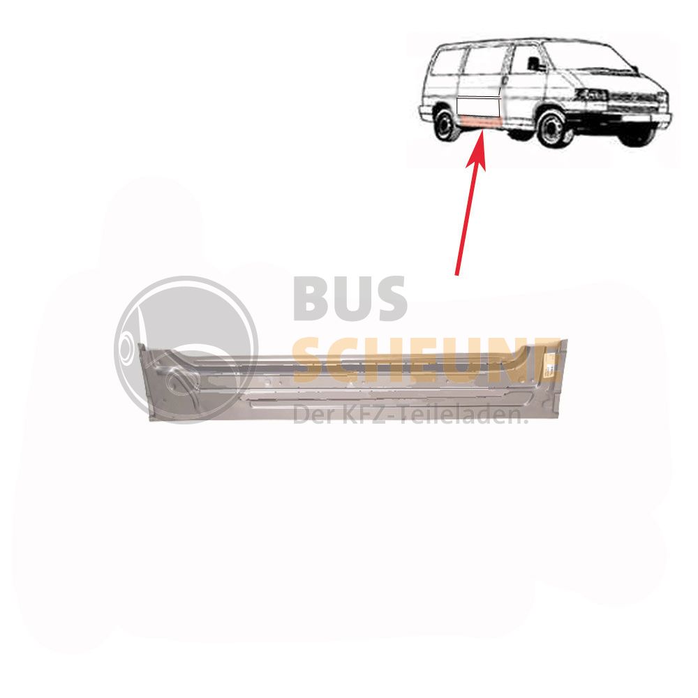 VW Bus T4 Reparaturblech Schiebetür unten innen Ersatzteile
