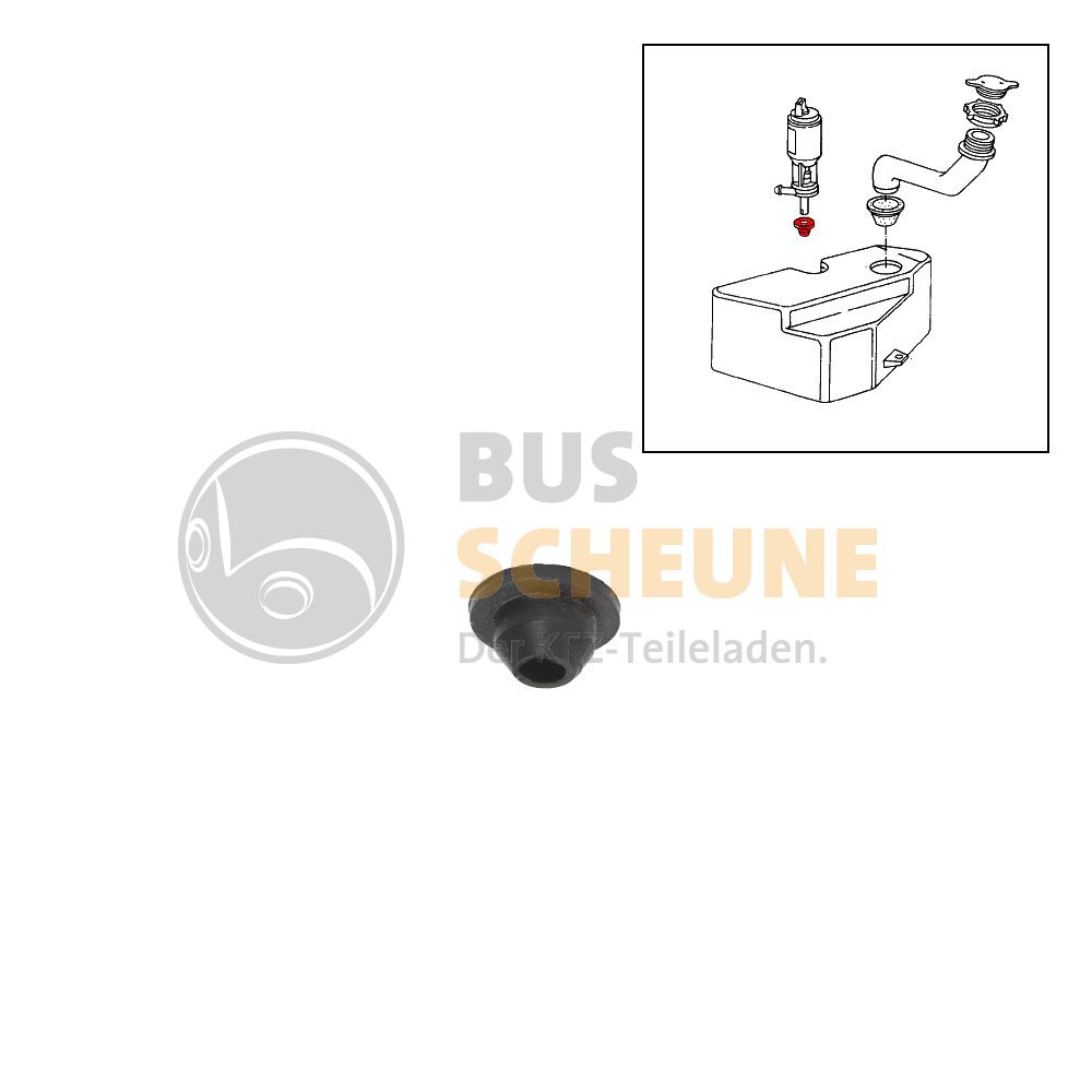 Waschwasserpumpe für Scheibenreinigung vorne für VW Bus T4 ab 5/98 Go
