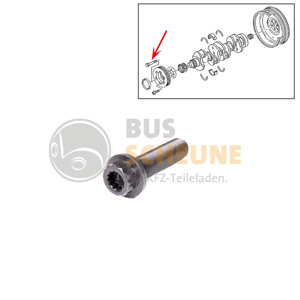 VW Bus T5 Schraube für Riemenscheibe / Kurbelwellenrad 045105229