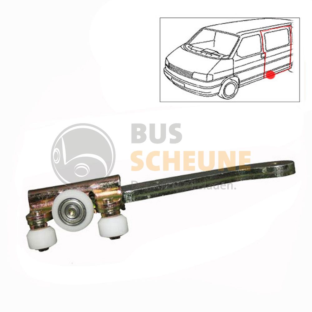 VW Bus T4 Rollenführung Schiebetür hinten 701843336A Ersatzteile günstig  kaufen