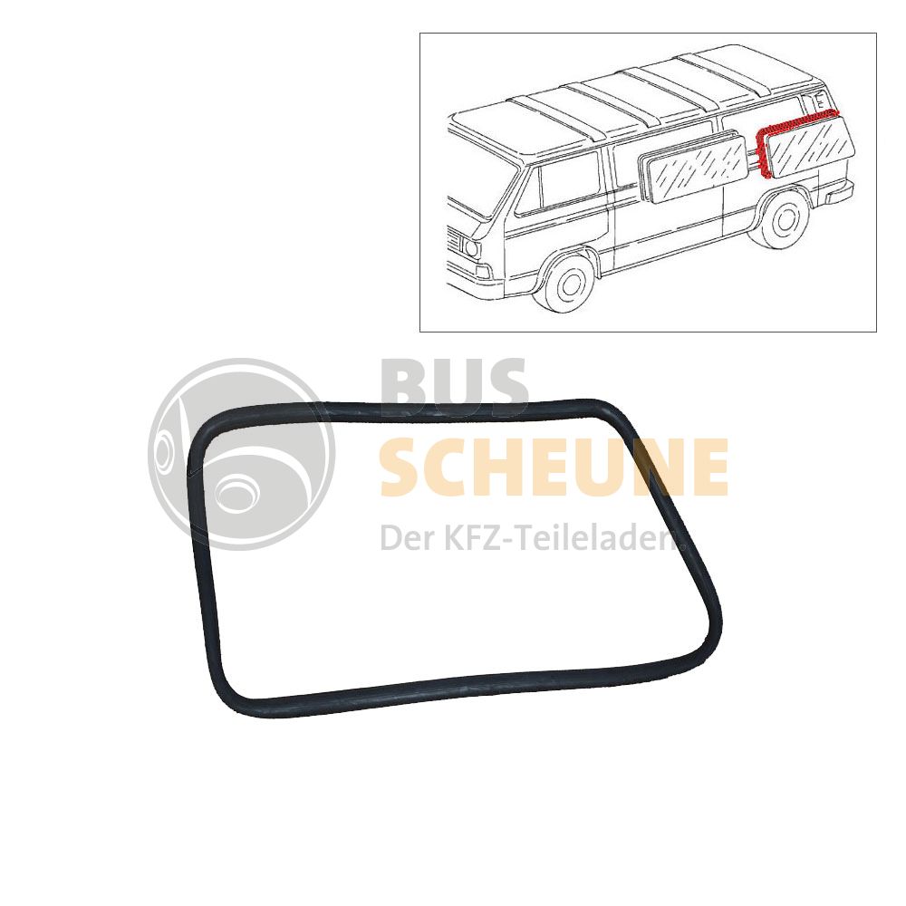 VW Bus T2 T3 Dichtung Seitenscheibe hinten links o. rechts 253845341  Ersatzteile guenstig kaufen