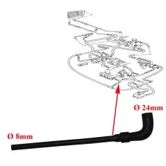 VW Bus T3 Wasserschlauch zur Ringleitung links Syncro WBX